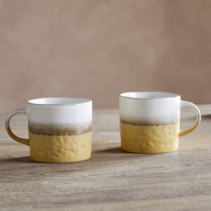 Nkuku Chaay Mug - Yellow - Small (Set of 2)